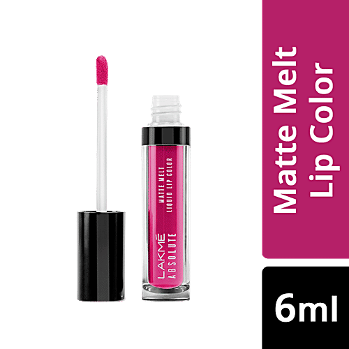 Lakme Absolute Matte Melt Liquid Lip Colour, 6 ml Pink Heels 