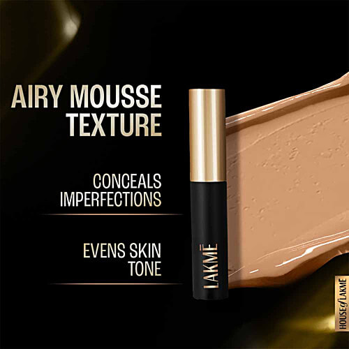 Lakme Xtraordin-airy Mattreal Mousse Concealer, 9 g Natural Conceals dark circles, even skin tone