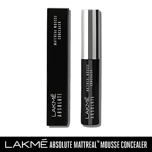 Lakme Absolute Mattreal Mousse Concealer - 04 Caramel, 9 g  