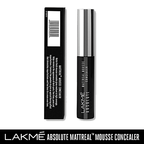Lakme Absolute Mattreal Mousse Concealer - 04 Caramel, 9 g  