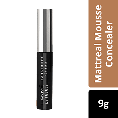Lakme Absolute Mattreal Mousse Concealer - 04 Caramel, 9 g  
