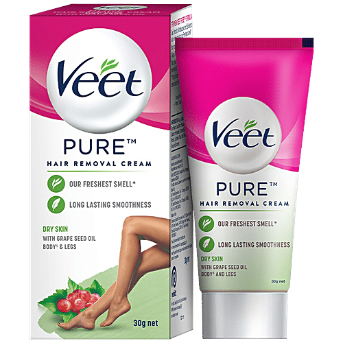 Buy Veet Pure Hair Removal Cream For Women, With No Ammonia Smell, Dry Skin Online at Best