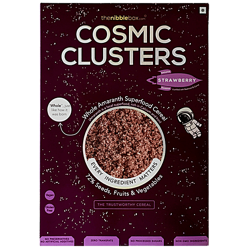 Buy The Nibble Box Cosmic Clusters Strawberry Cereal Online at Best