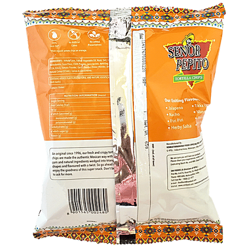 Senor Pepito Tortilla Chips - Piri Piri, 65 g  
