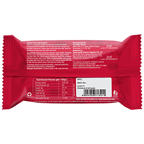 Tasties Fruit Nuts Cookies, 75 g  