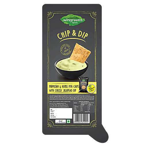 Buy Wingreens Farms Chip N Dip Pamesan & Herbs Pita Chips With Cheesy