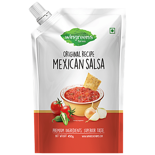 Wingreens Farms Original Recipe Mexican Salsa, 450 g Pouch Trans Fat Free