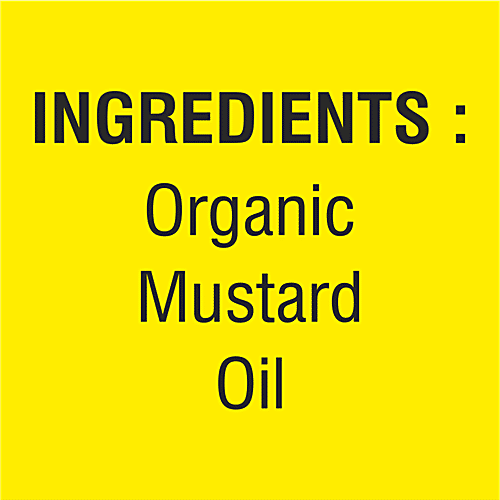 Nutriorg Certified Organic Mustard Oil, 500 ml Bottle Zero Cholesterol, Zero Trans Fat