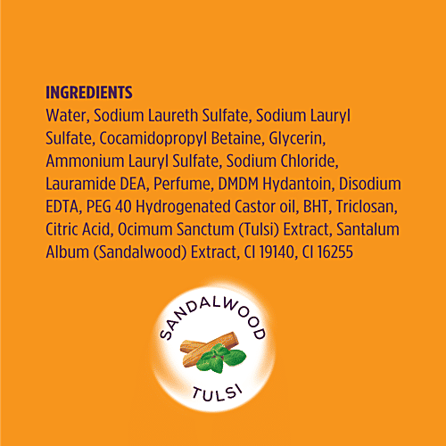 Santoor Classic Sandalwood & Tulsi Gentle Hand Wash, 1.3 L