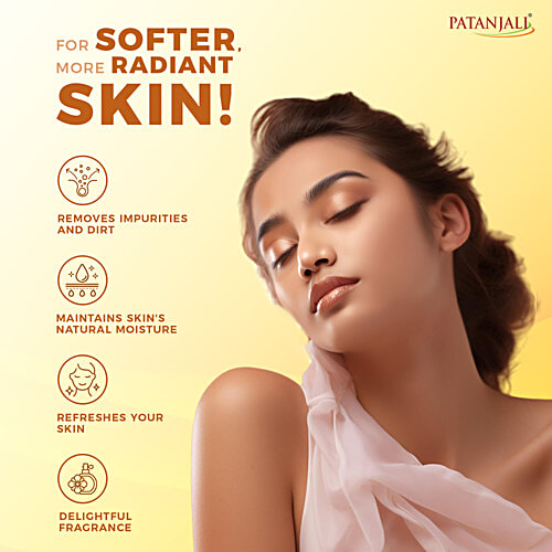 Patanjali Saundarya Shower Gel - Honey & Kesar, 250 ml Box 