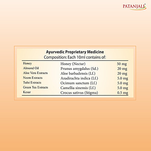 Patanjali Saundarya Shower Gel - Honey & Kesar, 250 ml Box 