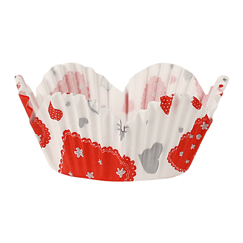 DP Baking Cupcake Paper Moulds - Red & White Hearts, BB101_3, 100 pcs  