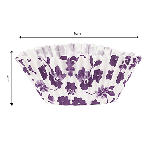 DP Baking Cupcake Paper Moulds - Purple & White, BB095, 40 pcs  