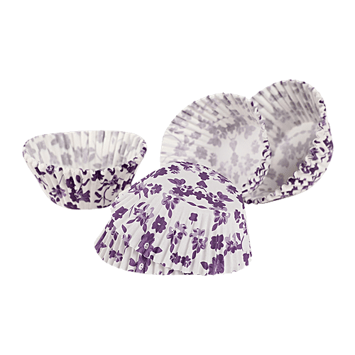 DP Baking Cupcake Paper Moulds - Purple & White, BB095, 40 pcs  