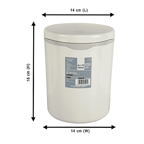 Qiaofeng Plastic Desk Dustbin - Assorted Colour, BB616, 2 L  