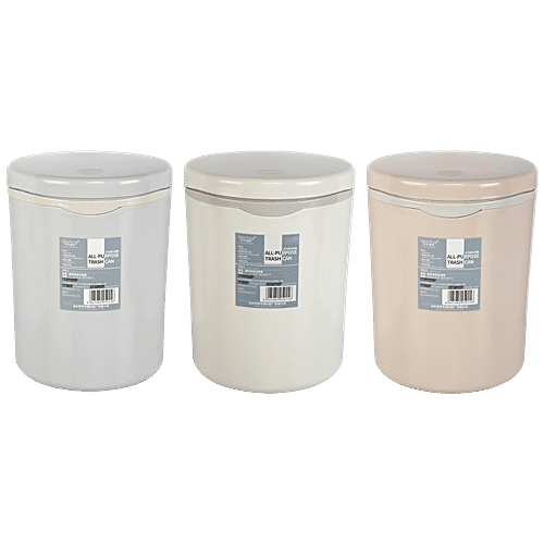 Qiaofeng Plastic Desk Dustbin - Assorted Colour, BB616, 2 L  