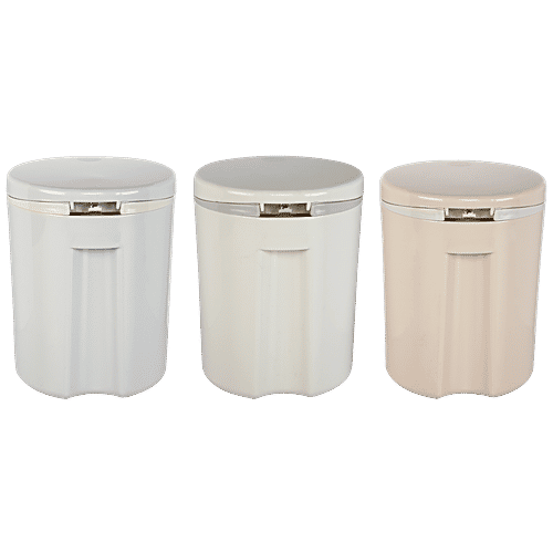 Qiaofeng Plastic Desk Dustbin - Assorted Colour, BB616, 2 L  
