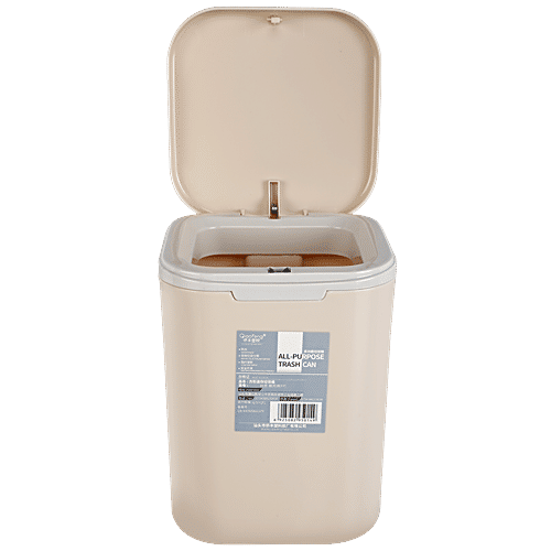 Qiaofeng Plastic Desk Dustbin - Assorted Colour, BB615, 2 L  