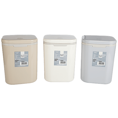 Qiaofeng Plastic Desk Dustbin - Assorted Colour, BB615, 2 L  