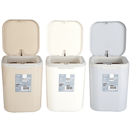 Qiaofeng Plastic Desk Dustbin - Assorted Colour, BB615, 2 L  