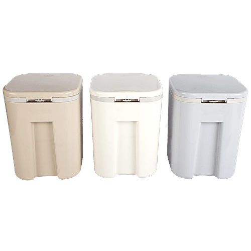 Qiaofeng Plastic Desk Dustbin - Assorted Colour, BB615, 2 L  