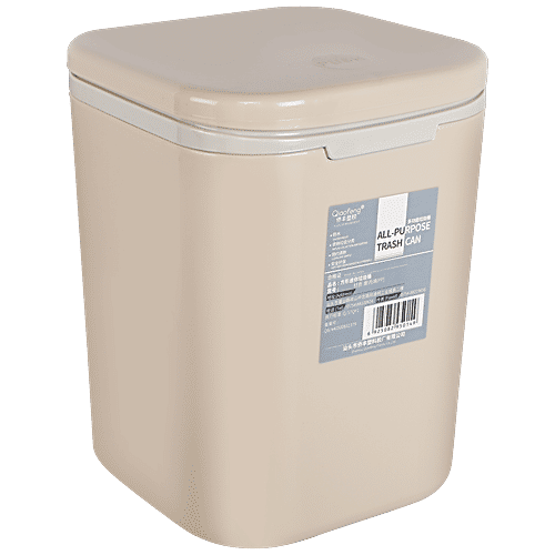 Qiaofeng Plastic Desk Dustbin - Assorted Colour, BB615, 2 L  