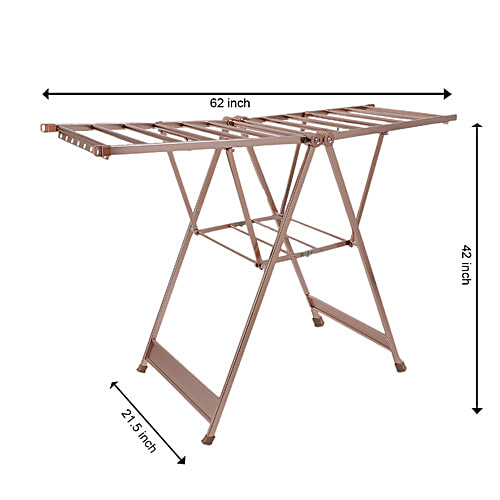 DP Premium Cloth Dryer/Drying Stand - Foldable, Rose Gold, BB 1433, 1 pc  
