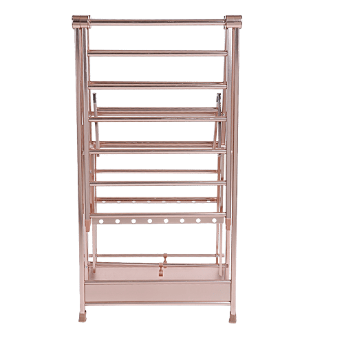DP Premium Cloth Dryer/Drying Stand - Foldable, Rose Gold, BB 1433, 1 pc  