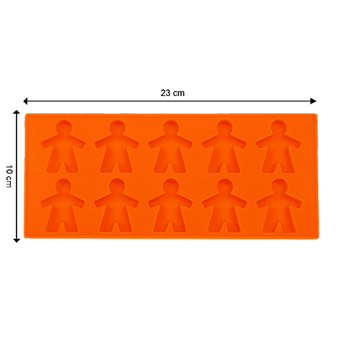 Cook4U Chocolate Mould Silicone - Orange, BB130, 1 pc  