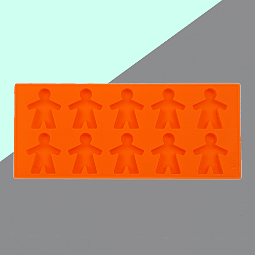Cook4U Chocolate Mould Silicone - Orange, BB130, 1 pc  