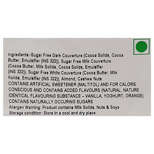 Lindberg Assorted Chocolates Gift Box - No Added Sugar, 50 g (5 pcs x 10 g each) 