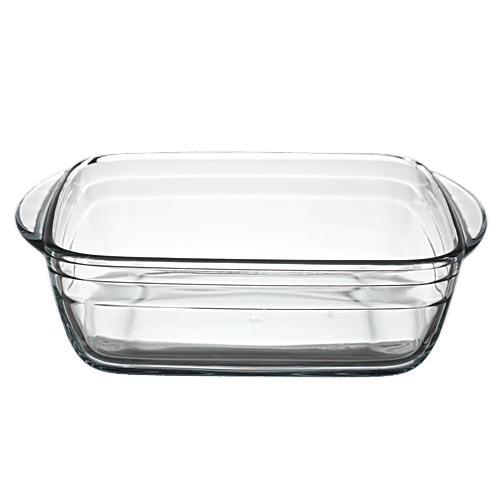 Buy LaOpala Borosilicate Tempered Glass Cook N Serve Sqaure Dish With Handle Online at Best
