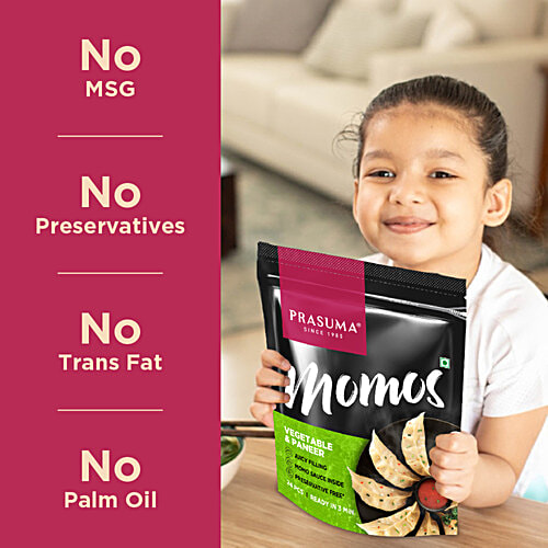 Prasuma Vegetable & Paneer Momos, 24 pcs