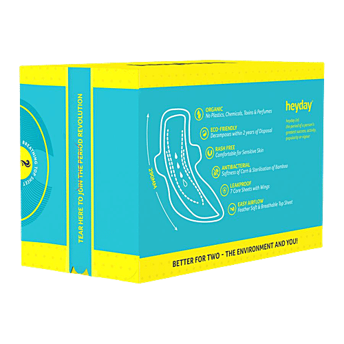 Buy Heyday Organic and Natural Sanitary Napkin Ultra Thin XL Online