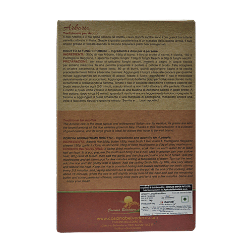 Cascina Belvedere Arborio Italian Rice, 1 kg  Made In Italy