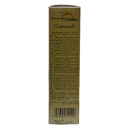 Cascina Belvedere Carnaroli Italian Rice, 1 kg  Made In Italy