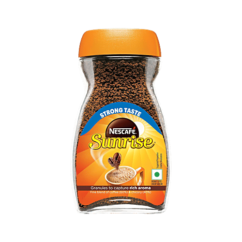 Nescafe  Sunrise Instant Coffee Powder - Chicory Mix, 90 g Jar 