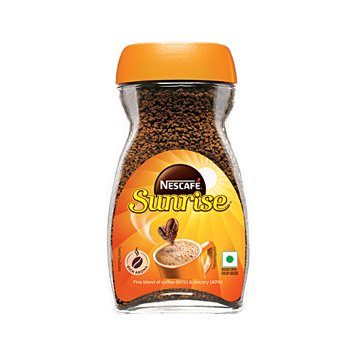Nescafe  Sunrise Instant Coffee Powder - Chicory Mix, 90 g Jar 