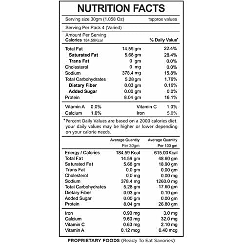 Befikar High Protein Peanuts - Himalayan Salted, 120 g  