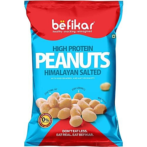 Befikar High Protein Peanuts - Himalayan Salted, 120 g  