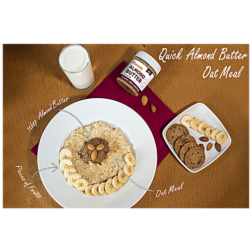 Pintola All Natural Almond Butter - Unsweetened, Creamy, 200 g  