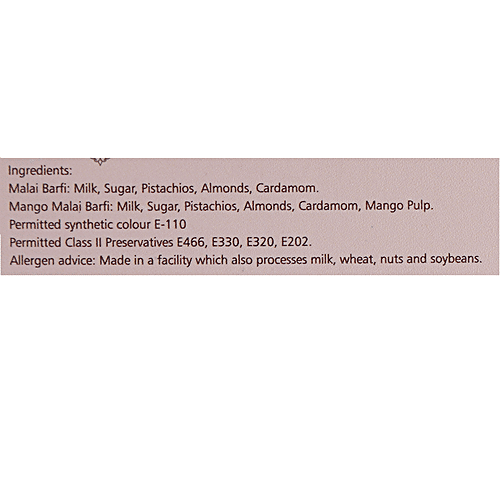 Bhavnagari Dryfruit Store Malai & Mango Barfi, 150 g  Zero Trans Fat