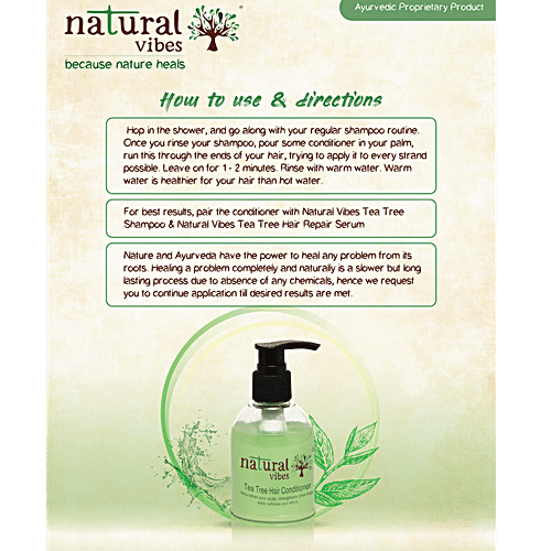 Natural Vibes Hair Conditioner - Tea Tree, Nourishes Your Scalp, 150 ml