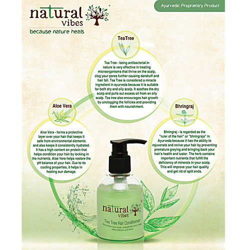 Natural Vibes Hair Conditioner - Tea Tree, Nourishes Your Scalp, 150 ml