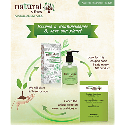 Natural Vibes Hair Conditioner - Tea Tree, Nourishes Your Scalp, 150 ml