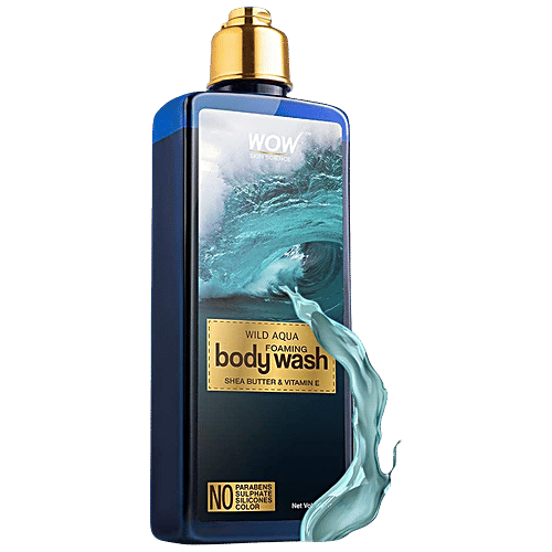 Buy Wow Skin Science Wild Aqua Foaming Body Wash Shea Butter