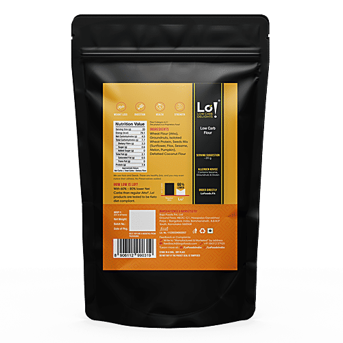 Buy LO! Foods Low Carb Flour Keto Friendly, High In Fibre & Protein