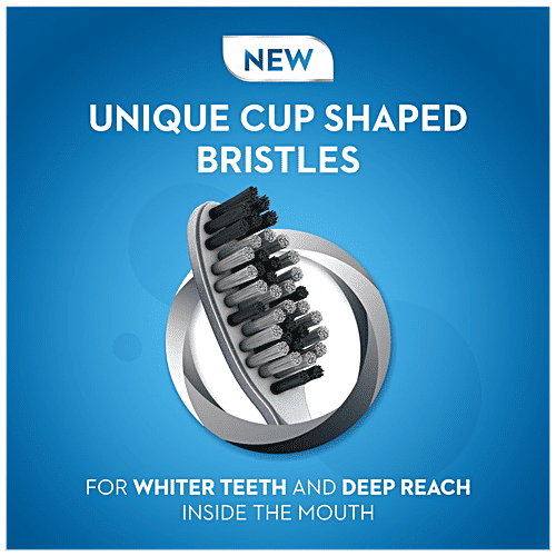 Oral-B Cavity Defense Toothbrush With Charcoal Extract, Soft, Cleans Deep, Removes Stain, 2 pcs (Buy 2 Get 2 Free) Cup Shaped Bristles