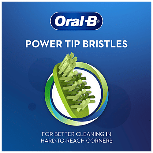 Oral-B Criss Cross Anti-Plaque, Toothbrush - With Neem Extract, Medium, Removes Germs, 2 pcs (Buy 2 Get 2 Free) Removes Upto 90% Germs