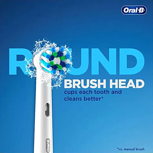 Oral-B Oral B Pro 3 Electric Toothbrush, 3 modes with Triple pressure control, replaceable brush head included, 1 pc  Removes Up to 100% More Plaque